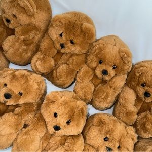 Wholesale! Kids Slippers 5 pairs of Brown